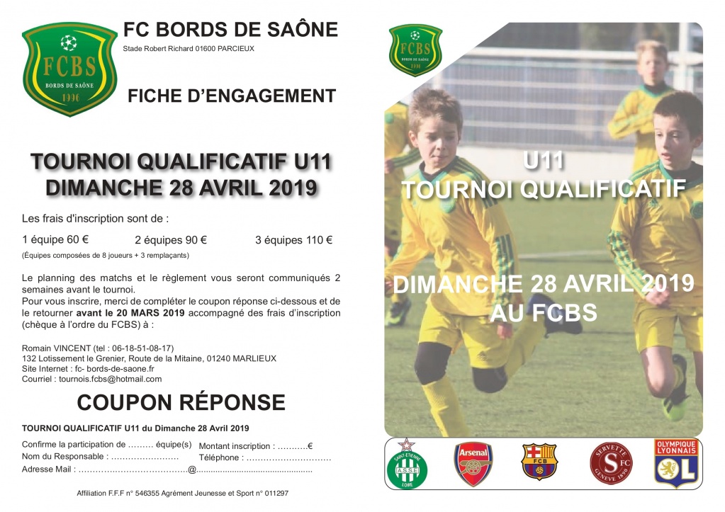 Tournois qualificatif U11 FCBS
