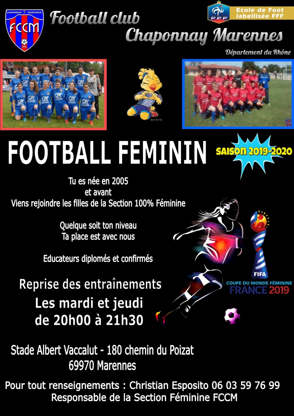Recrutement Féminines 2005 et avant