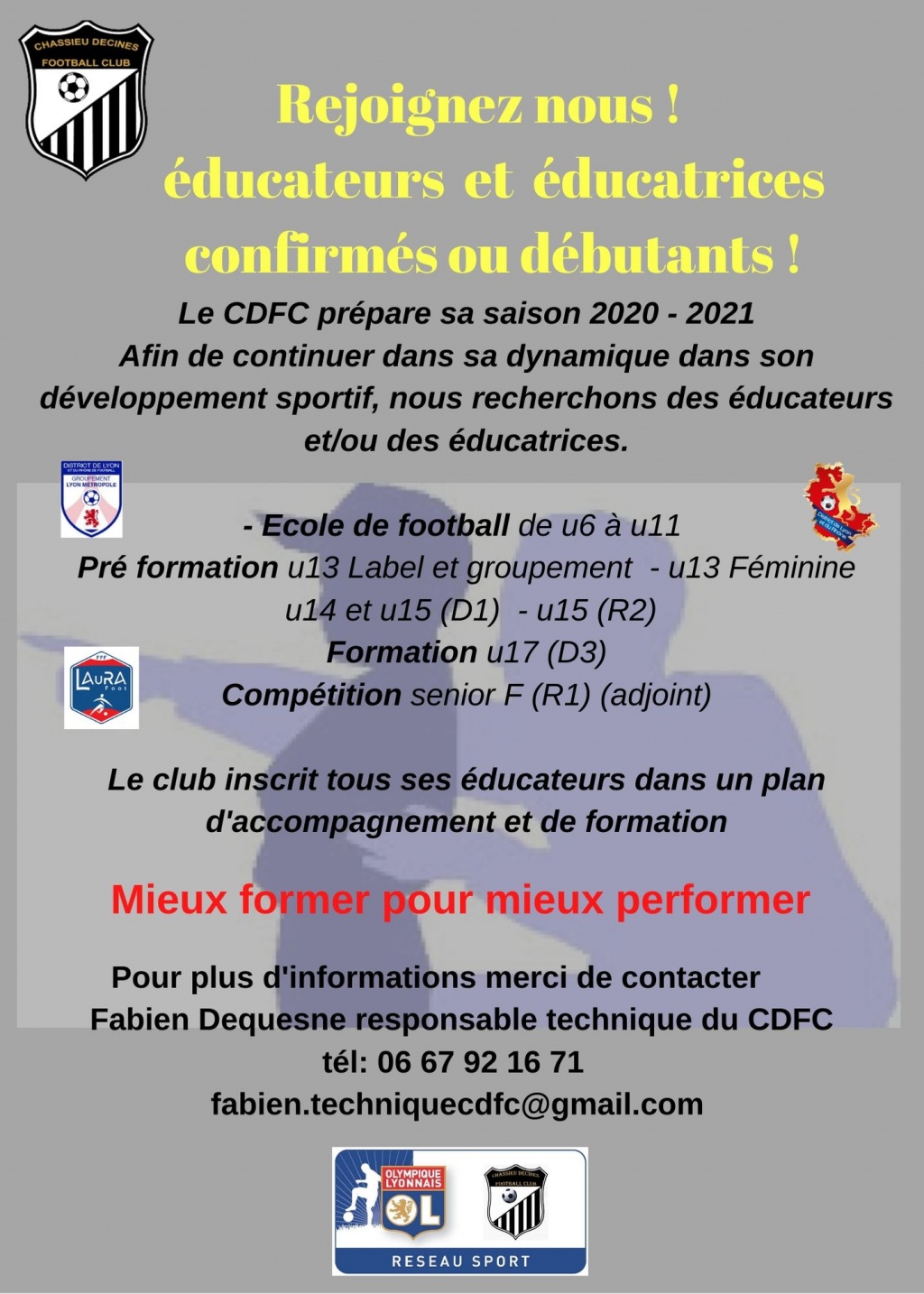 Chassieu Décines F.C recrute