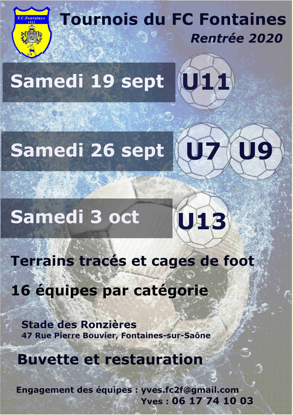 Tournois de rentrée FC Fontaines