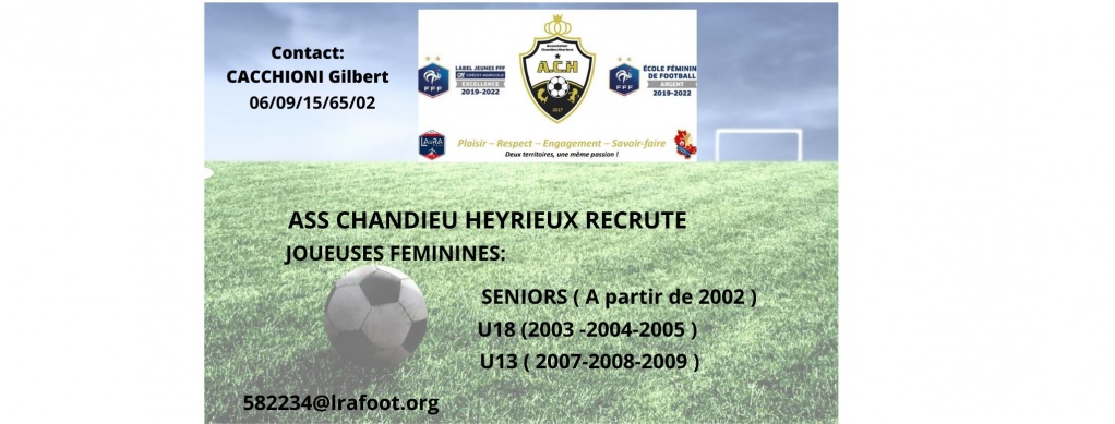 Recrutement féminines
