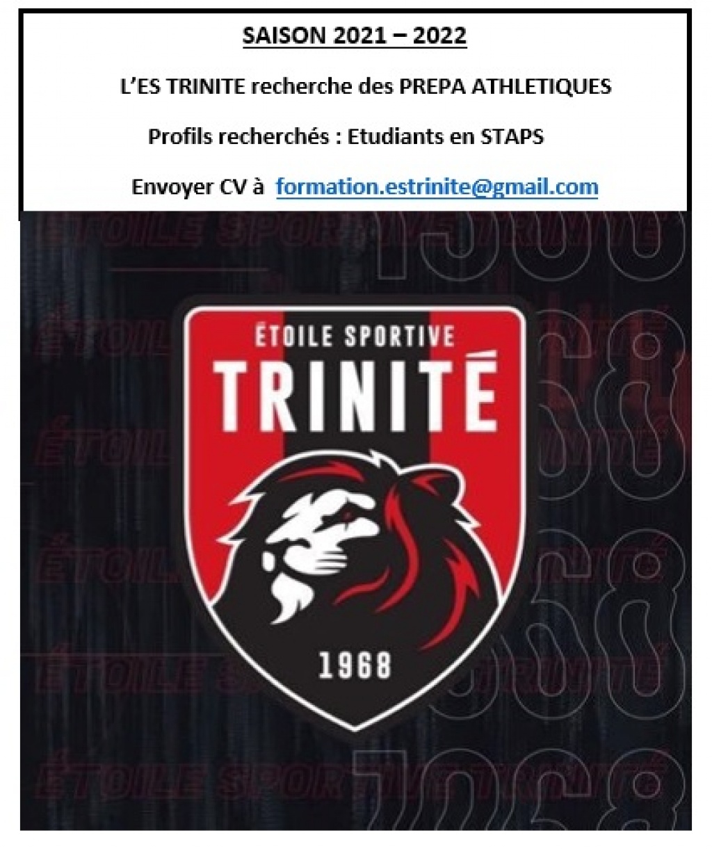 L'ES TRINITE recherche des stagiaires Prépa Physiques