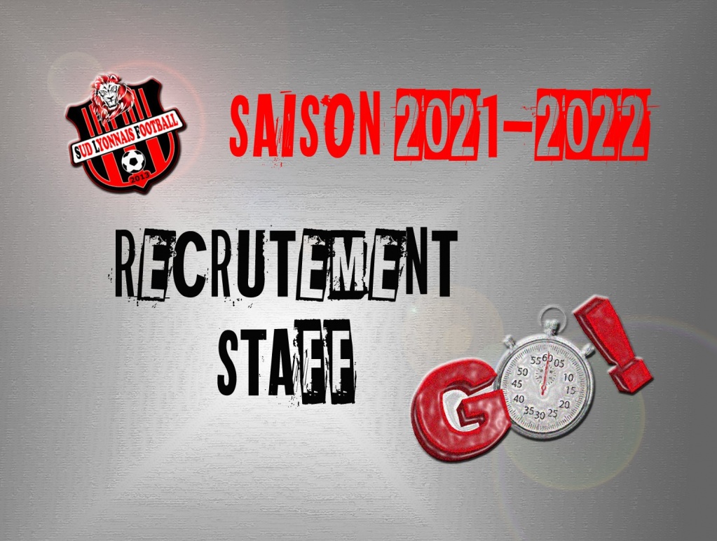 SUD LYONNAIS FOOTBALL - Recrutement Educatrice, Educateurs, Dirigeants