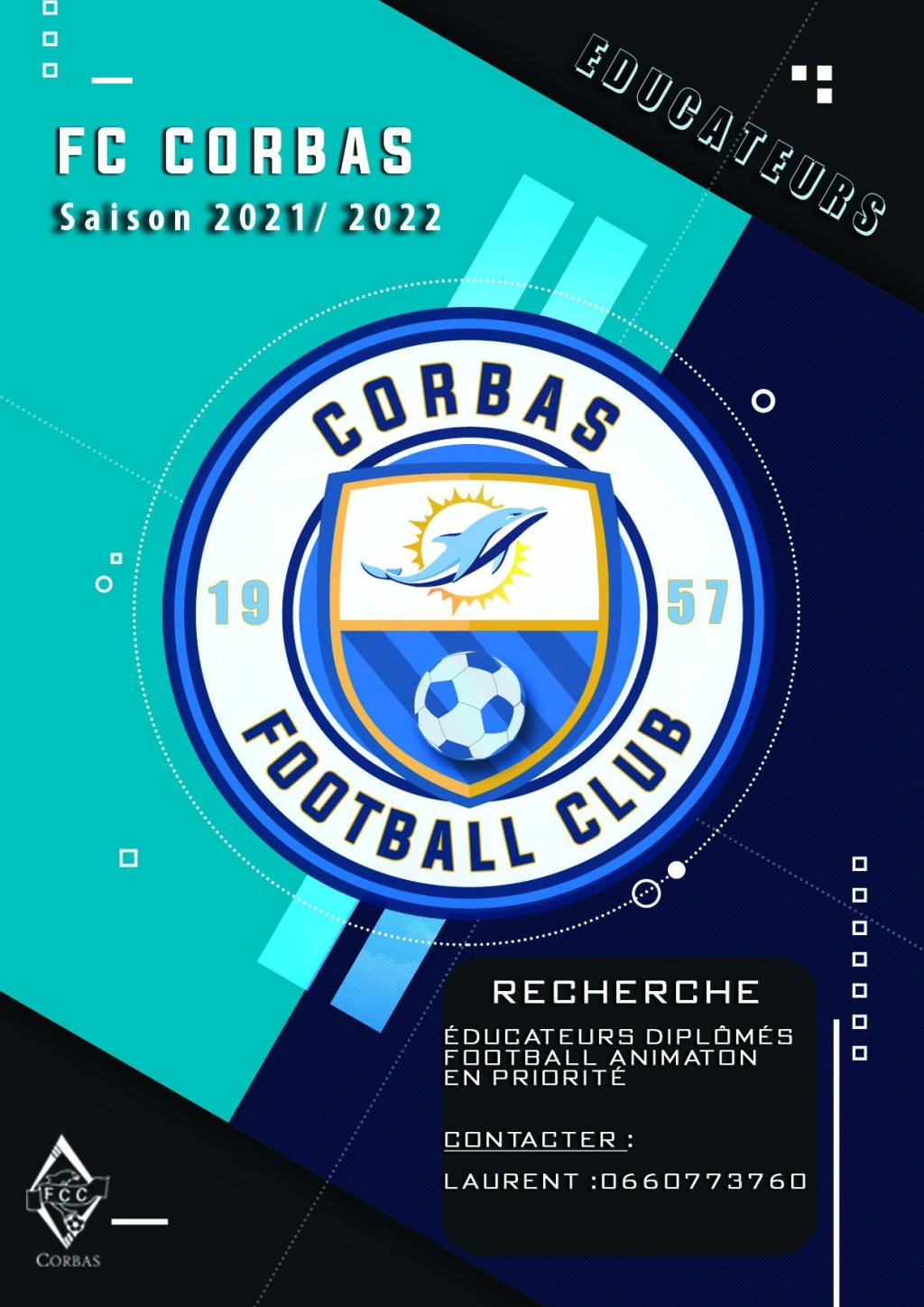 FC CORBAS RECHERCHE EDUCATEURS FOOTBALL ANIMATIONS