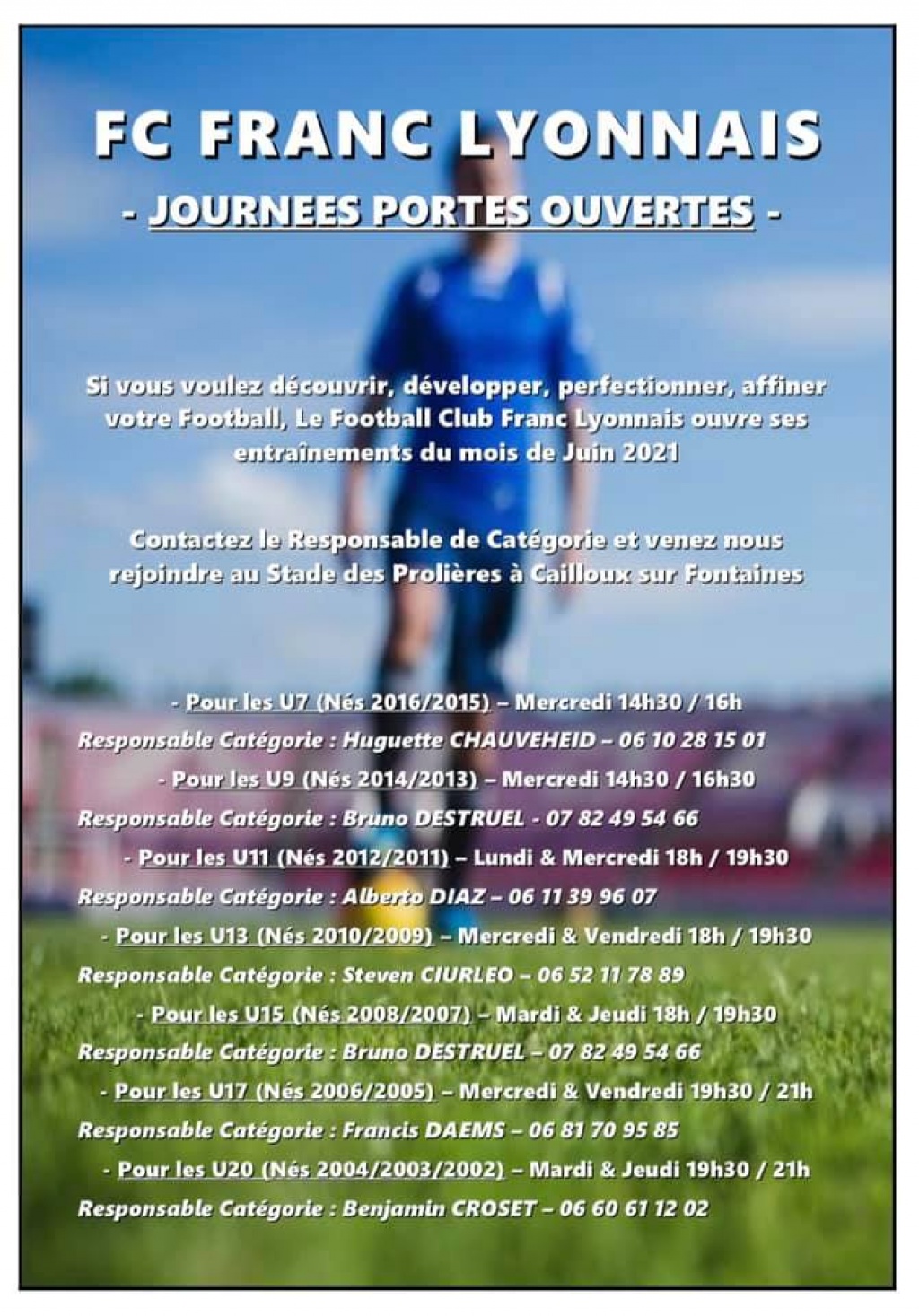 Journées Portes Ouvertes - FC Franc Lyonnais