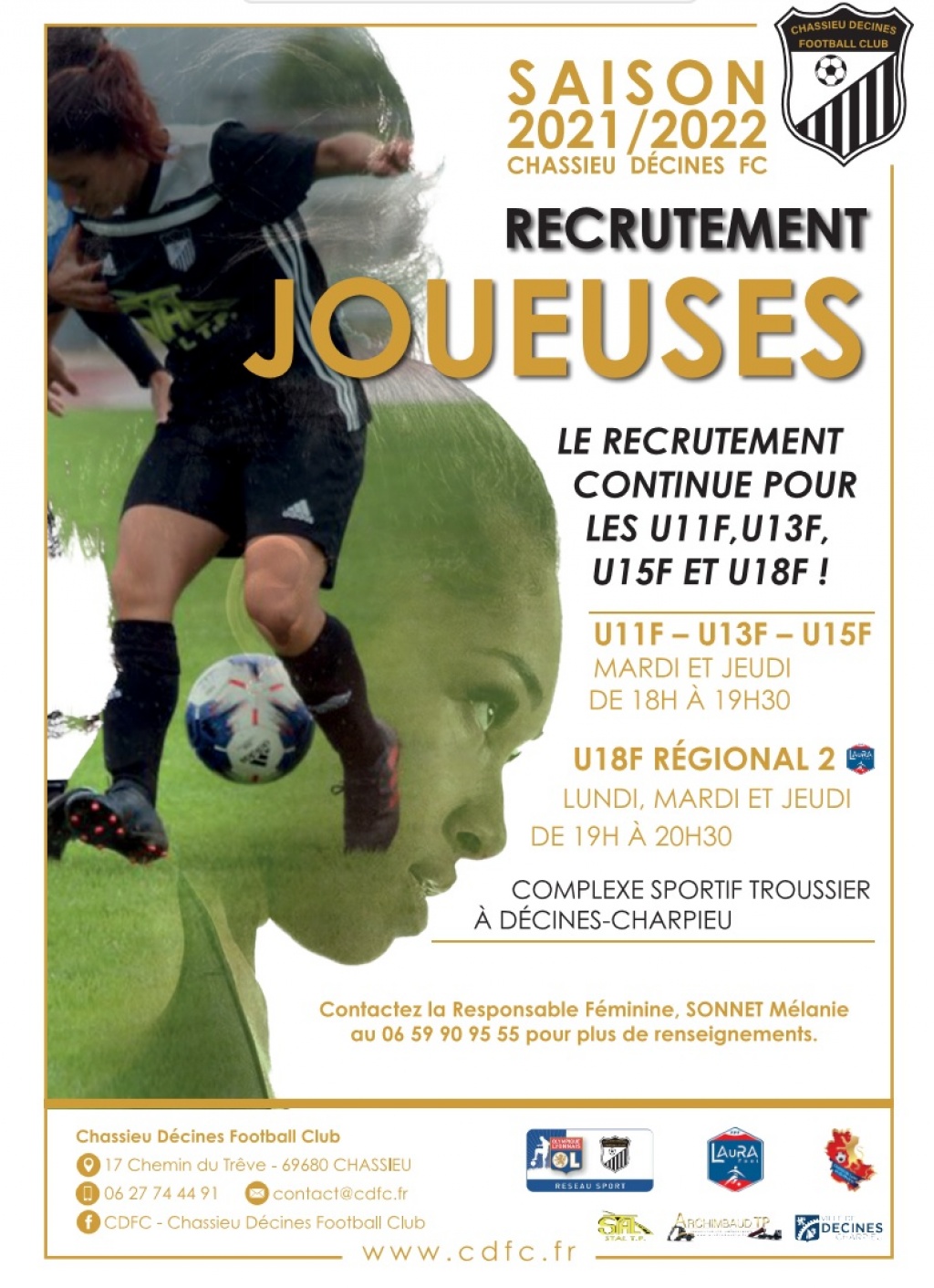 Chassieu Décines recrute joueuses 