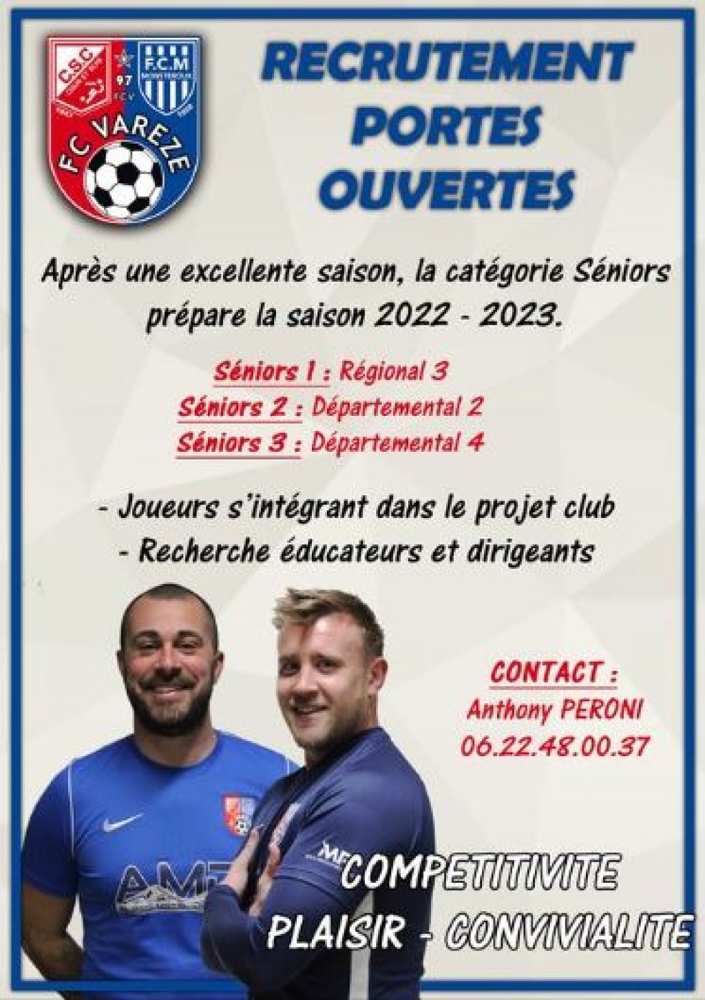 Recherche joueurs niveaux R3 / D2 / D4