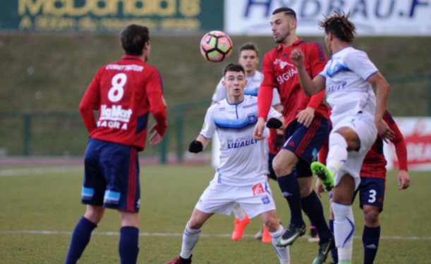 Kamel Bennekrouf a joué son premier match avec l'ASF Andrézieux (crédit : S. Popakul, ASF Andrézieux)