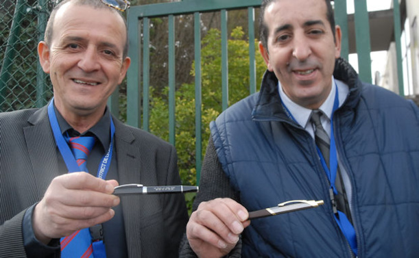 Duel de stylos entre Mustapha Guisi (US Vaulx) et Saad Khalfaoui (Olympique de Vaulx)