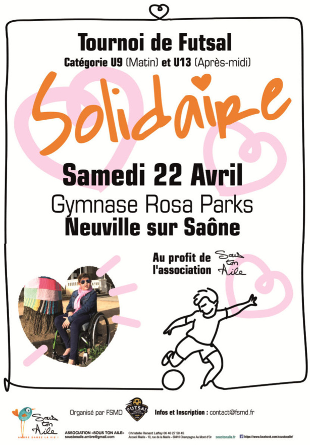 U10-U13 - Tournoi solidaire pour AMBRE le 22 avril