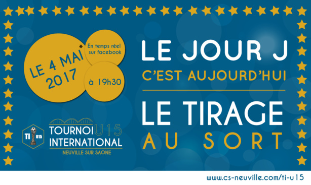 U15 - Tirage du tournoi international de NEUVILLE ce soir U15 - Tirage du tournoi international de NEUVILLE ce soir