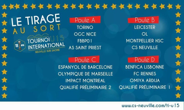 U15 - Tournoi International du CS Neuville - CRIS sans concession pour l'OL ! U15 - Tournoi International du CS Neuville - CRIS sans concession pour l'OL !