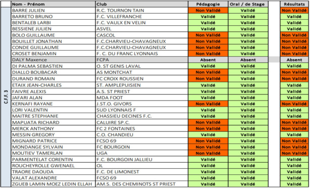 ÉDUCATEURS (CFF3) - LORI, PARMENTALAT, DIALLO, DI PALMA, JAFFARI... reçus ! ÉDUCATEURS (CFF3) - LORI, PARMENTALAT, DIALLO, DI PALMA, JAFFARI... reçus !