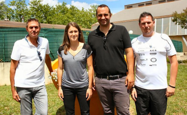 Anthony Stal (3ème en partant de la gauche) en compagnie de Bernard Archimbaud (1er), Stéphanie Maitre (3ème) et Fabien Deqesne (4ème)