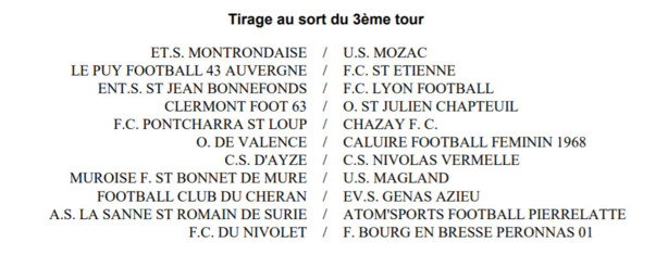 Coupe de France Féminine - Découvrez le tirage du troisième tour ! Coupe de France Féminine - Découvrez le tirage du troisième tour !