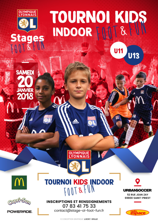 Tournoi U11-U13 - OL Foot&Fun organise en janvier Tournoi U11-U13 - OL Foot&Fun organise en janvier