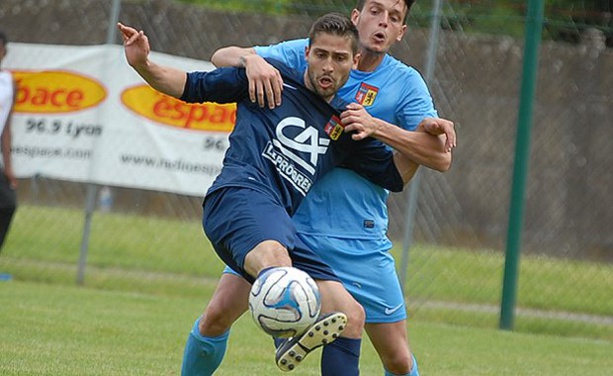 Alexis Gonzalez, désormais à trois buts après son doublé samedi soir avec Ain-Sud Foot. Alexis Gonzalez, désormais à trois buts après son doublé samedi soir avec Ain-Sud Foot.