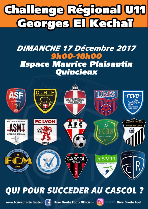 U11 (Challenge EL KECHAI) - Du beau monde au rendez-vous du FC RIVE DROITE U11 (Challenge EL KECHAI) - Du beau monde au rendez-vous du FC RIVE DROITE