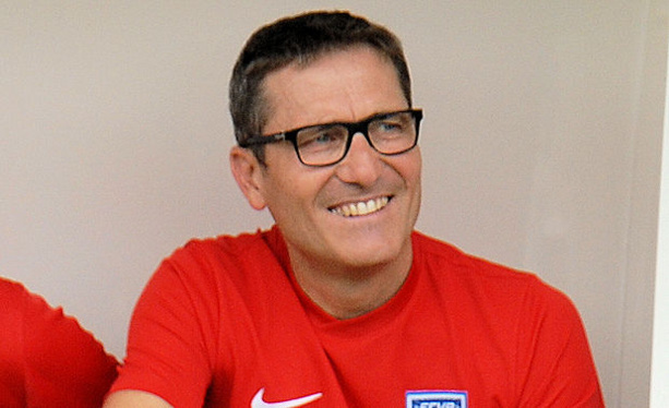 Alain Pochat, l'entraîneur du FC Villefranche