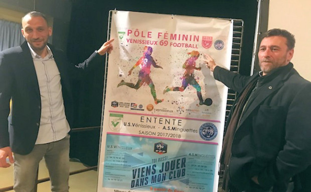 C'est la créatio en commun et la réussite de la section féminine commune qui a donné l'idée à Medhi Gana (à gauche) et Jean-Pierre Chaix d'aller plus loin. C'est la créatio en commun et la réussite de la section féminine commune qui a donné l'idée à Medhi Gana (à gauche) et Jean-Pierre Chaix d'aller plus loin.
