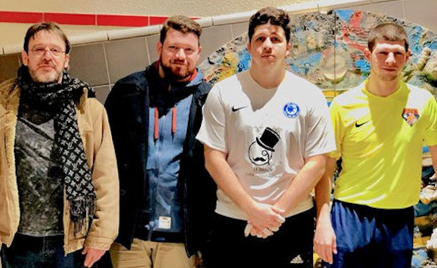 La famille Bournat réunie autour du Futsal ou Michel, Julien, Guillaume et Maxime La famille Bournat réunie autour du Futsal ou Michel, Julien, Guillaume et Maxime