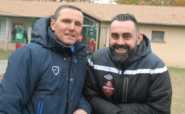 Victor Pedreiro et Valentin Lori, un des deux sera forcément déçu demain soir à l'issue du derby de la Poule F de R3 Victor Pedreiro et Valentin Lori, un des deux sera forcément déçu demain soir à l'issue du derby de la Poule F de R3