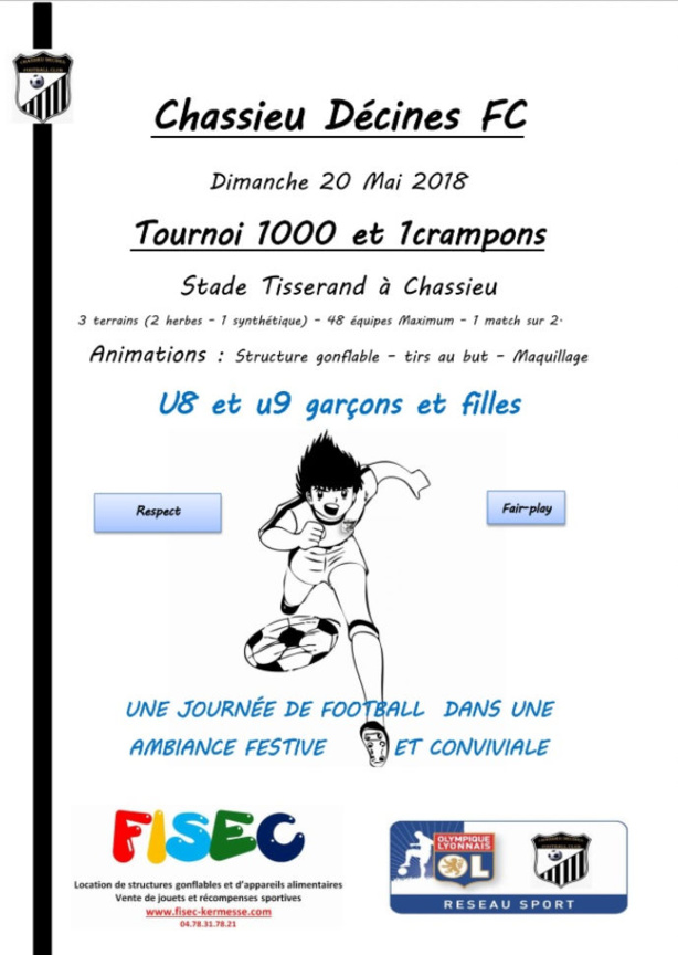 Evénement - 1000 et un crampons dimanche au CHASSIEU-DECINES FC ! Evénement - 1000 et un crampons dimanche au CHASSIEU-DECINES FC !