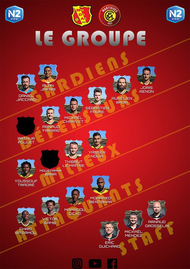 MDA Foot - Le groupe pour la réception du FC MARTIGUES MDA Foot - Le groupe pour la réception du FC MARTIGUES
