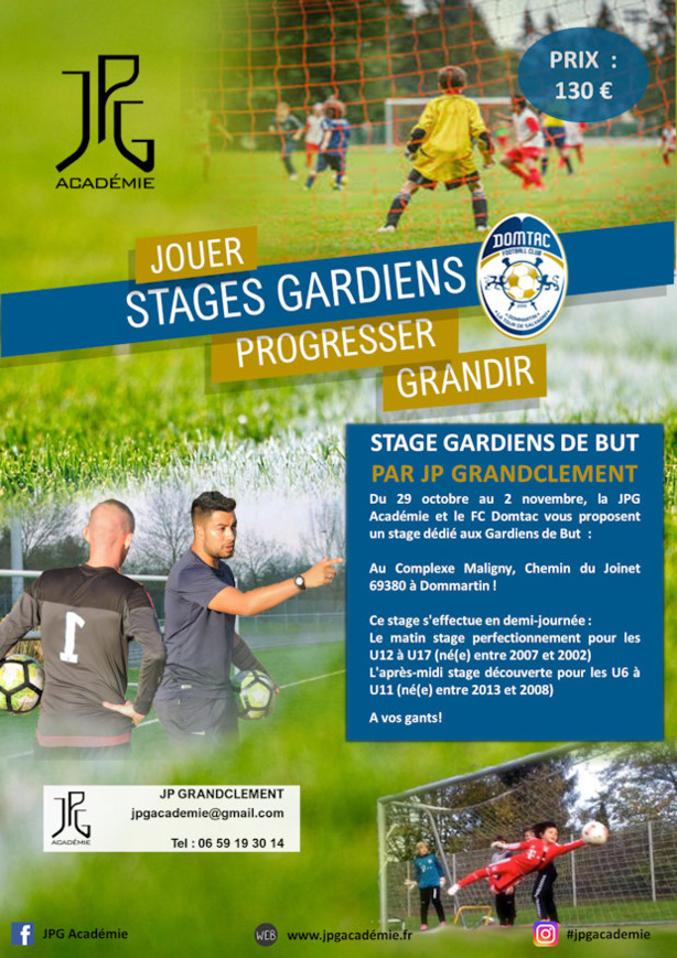 JPG ACADEMIE - Deux stages specials GARDIENS à LA TOUR DE SALVAGNY et BELLEVILLE JPG ACADEMIE - Deux stages specials GARDIENS à LA TOUR DE SALVAGNY et BELLEVILLE