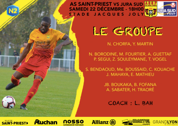 AS SAINT-PRIEST - Le groupe pour la finale contre JURA SUD AS SAINT-PRIEST - Le groupe pour la finale contre JURA SUD