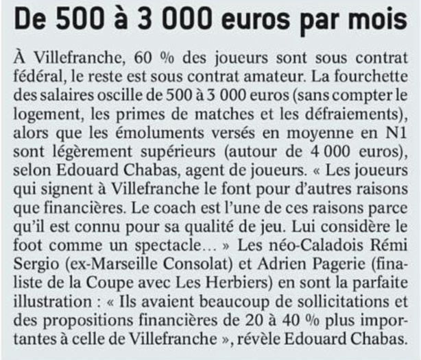 FC VILLEFRANCHE - NEYMAR pourrait payer les salaires CALADOIS.... en dix jours ! FC VILLEFRANCHE - NEYMAR pourrait payer les salaires CALADOIS.... en dix jours !