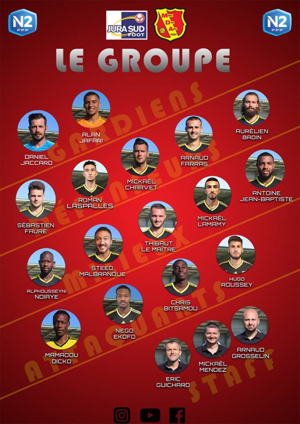 MDA Foot - Le GROUPE pour le déplacement à JURA SUD Foot MDA Foot - Le GROUPE pour le déplacement à JURA SUD Foot