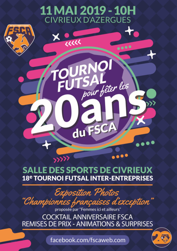 Tournoi entreprises - Il reste des places pour le tournoi du FS CIVRIEUX d'AZERGUES Tournoi entreprises - Il reste des places pour le tournoi du FS CIVRIEUX d'AZERGUES