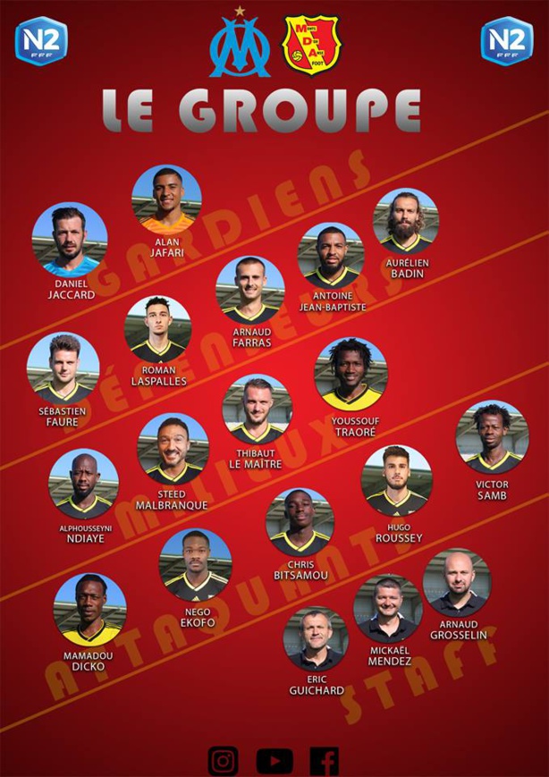 MDA Foot - Le GROUPE pour la réception de l'OM B MDA Foot - Le GROUPE pour la réception de l'OM B