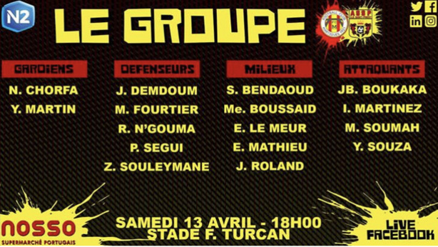 AS SAINT-PRIEST - Le groupe pour le déplacement au FC MARTIGUES AS SAINT-PRIEST - Le groupe pour le déplacement au FC MARTIGUES