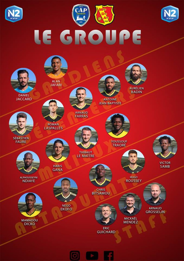 MDA Foot - Le GROUPE pour le déplacement au CA PONTARLIER MDA Foot - Le GROUPE pour le déplacement au CA PONTARLIER