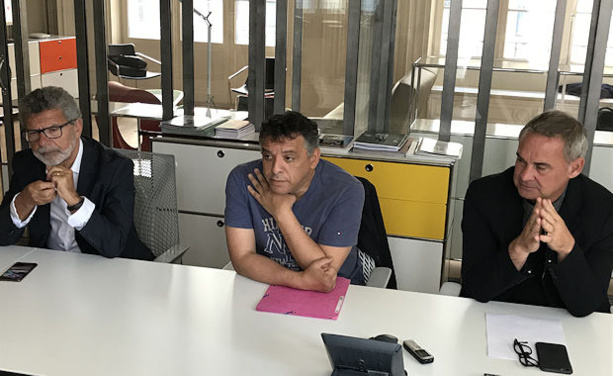 Michel Tirrolini, Mohamed Tria et Laurent Roussey Michel Tirrolini, Mohamed Tria et Laurent Roussey