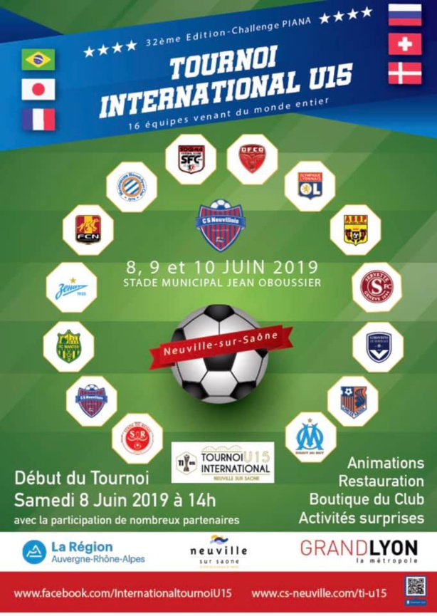 Tournoi International U15 CS Neuville - Du FOOT sans FRONTIÈRES Tournoi International U15 CS Neuville - Du FOOT sans FRONTIÈRES