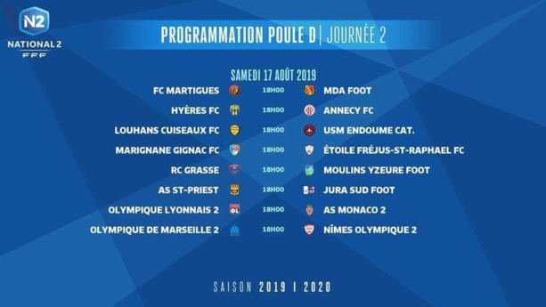 National 2 - Le programme de la deuxième journée