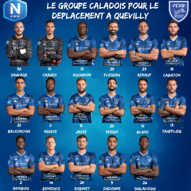 FC Villefranche Beaujolais : le groupe pour le déplacement à Quevilly FC Villefranche Beaujolais : le groupe pour le déplacement à Quevilly