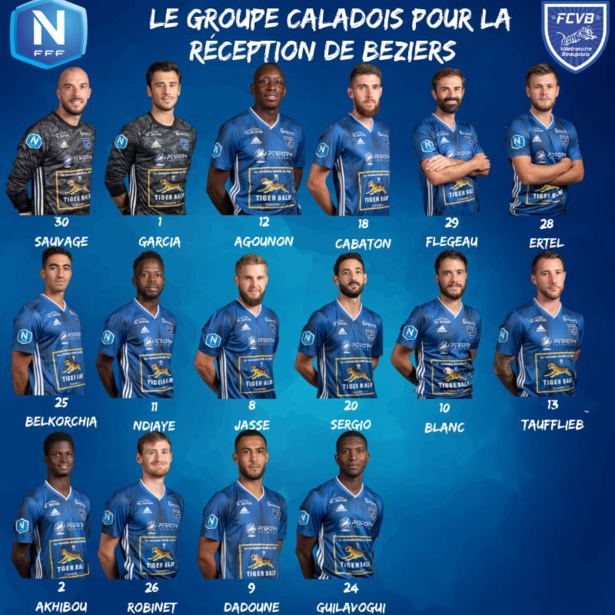 FC Villefranche Beaujolais : le groupe contre Béziers