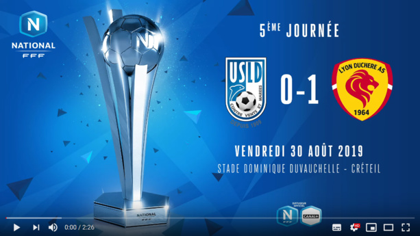 Le résumé vidéo de la victoire de Lyon Duchère à Créteil