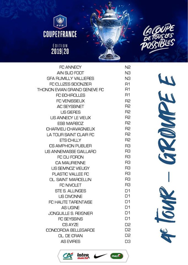 Coupe de France : la composition des groupes avant le tirage du 4e tour Coupe de France : la composition des groupes avant le tirage du 4e tour
