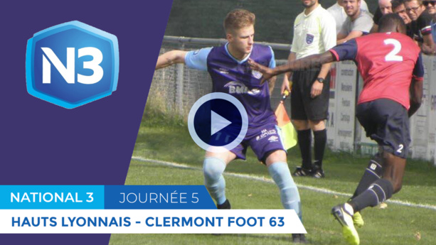 Le résumé vidéo de la victoire de Hauts-Lyonnais face à Clermont Foot B