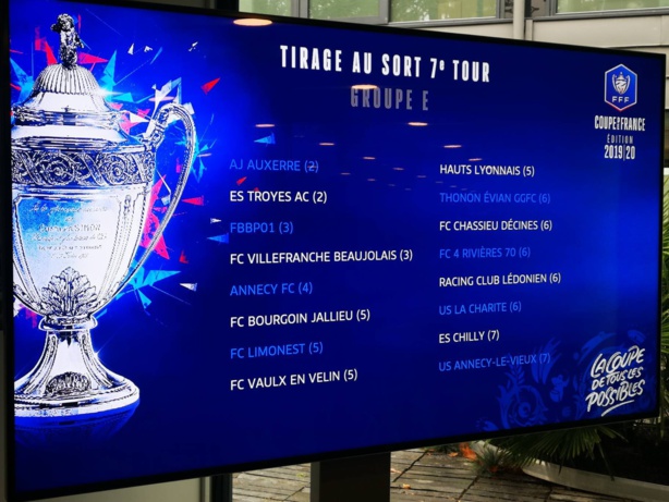 Coupe de France : on connait les adversaires possibles des équipes du Rhône pour le 7e tour Coupe de France : on connait les adversaires possibles des équipes du Rhône pour le 7e tour