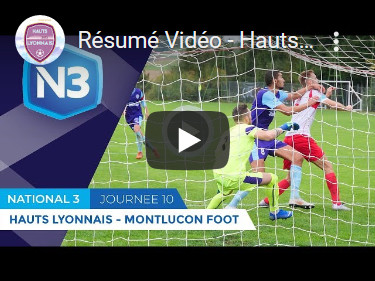 #N3 Hauts Lyonnais - Montluçon (2-0) : le résumé vidéo