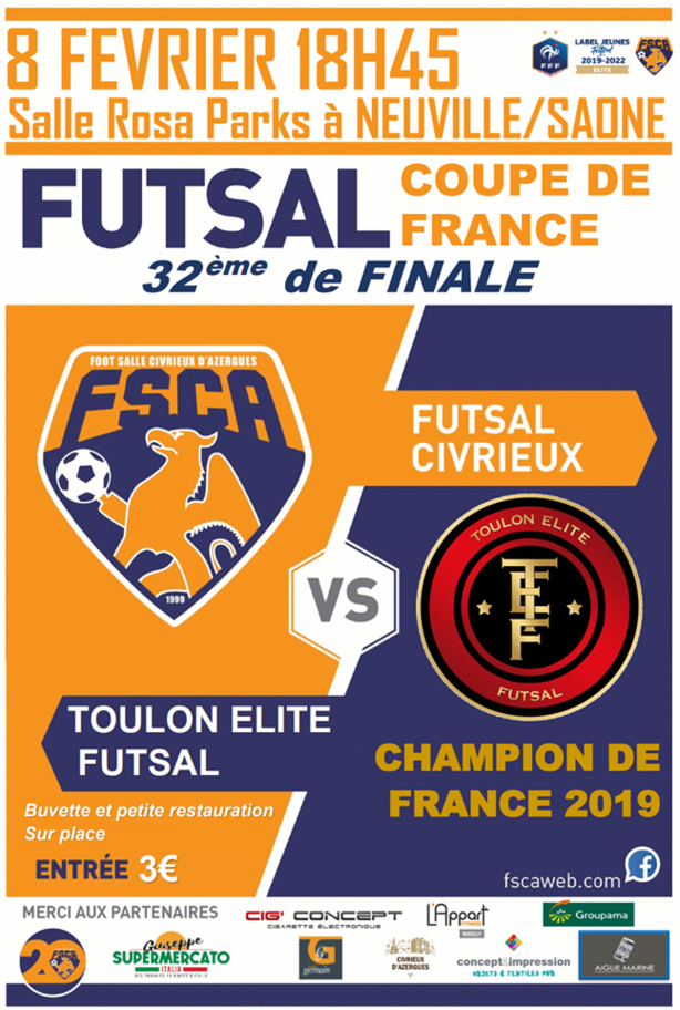 Coupe Nationale Futsal : place aux 32e de finale ce week-end