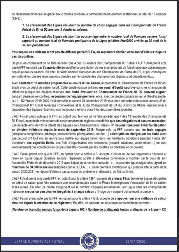 Privé d'accession en D2 ALF Futsal envisage "une démarche de conciliation auprès du CNOSF" pour faire valoir ses droits Privé d'accession en D2 ALF Futsal envisage "une démarche de conciliation auprès du CNOSF" pour faire valoir ses droits