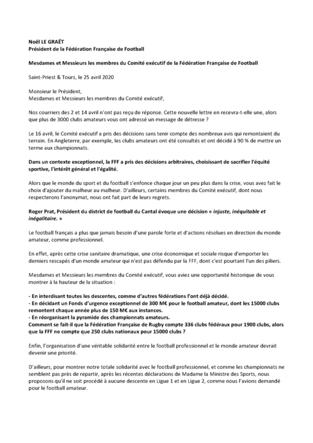 L'AS Saint-Priest saisit le CNOSF L'AS Saint-Priest saisit le CNOSF