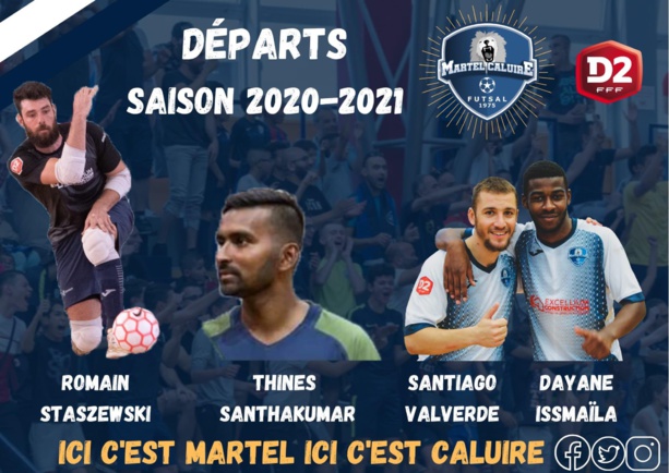 #Futsal Martel Caluire annonce plusieurs départs